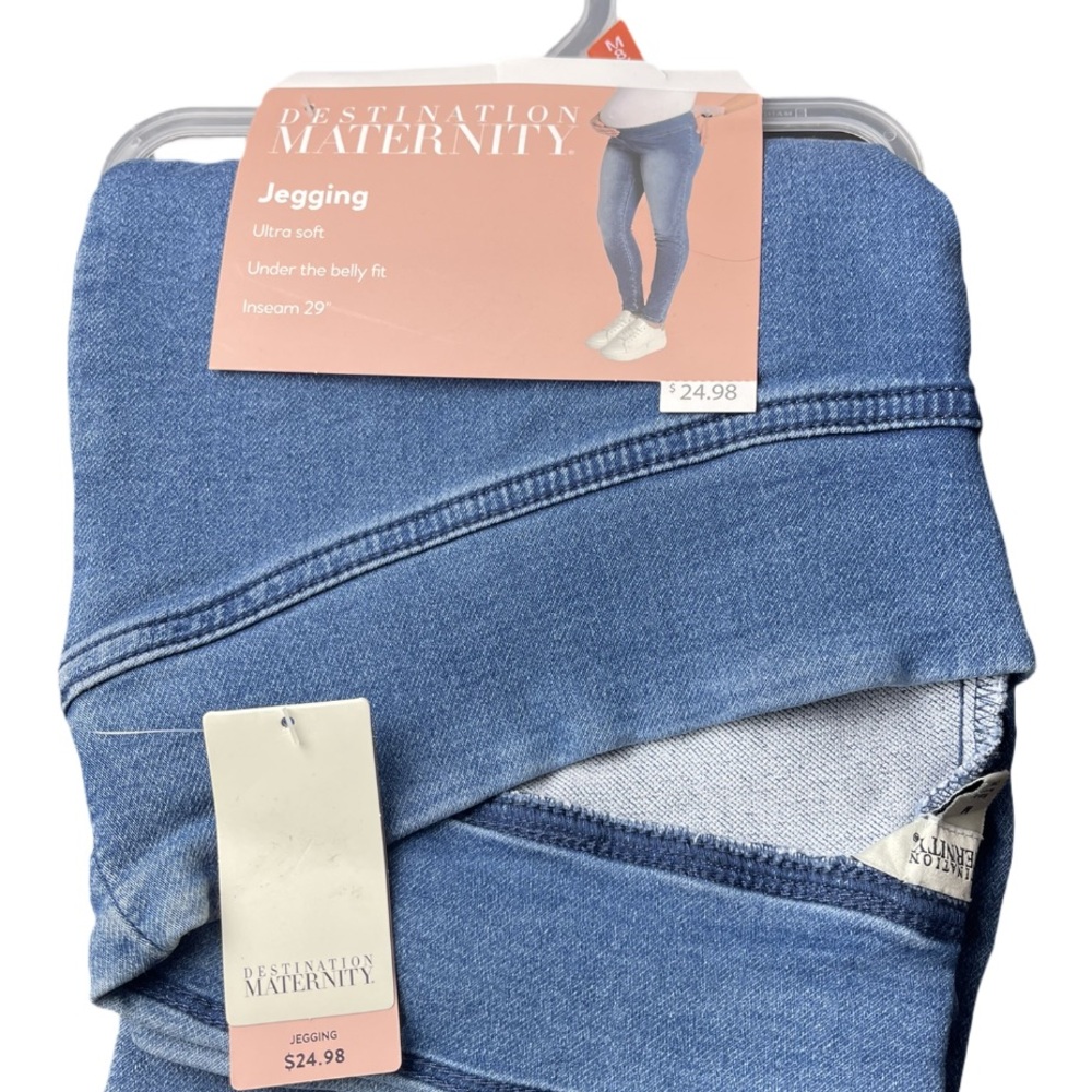 Destination Maternity Blue Jeggings Medium Was Size Medium NWT
